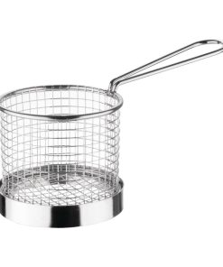 Olympia Chip Basket round with Handle 95mm (GG875)