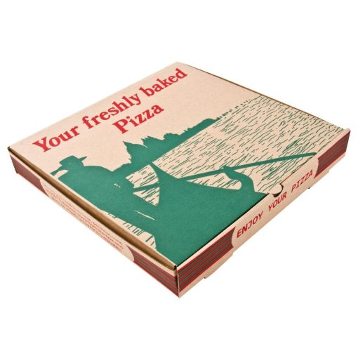 Compostable Printed Pizza Boxes 12" (Pack of 100) (GG998)