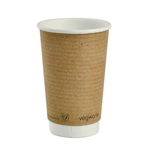 Vegware Compostable Hot Cups 455ml / 16oz (Pack of 400) (GH022)