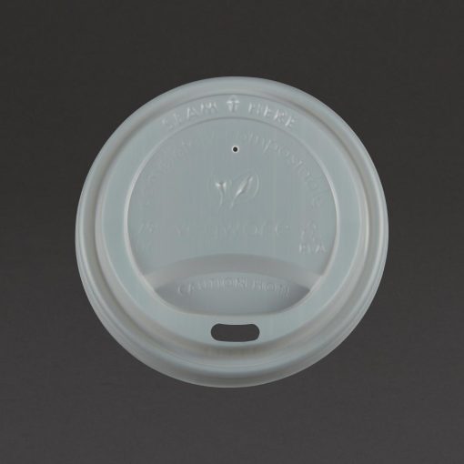 Vegware Compostable Coffee Cup Lids 225ml / 8oz (Pack of 1000) (GH024)
