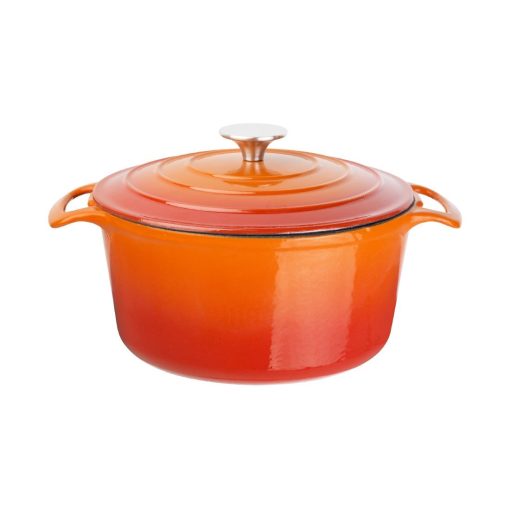Vogue Orange Round Casserole Dish 3.2Ltr (GH302)