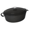 Vogue Black Oval Casserole Dish 6Ltr (GH310)
