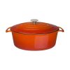 Vogue Orange Oval Casserole Dish 6Ltr (GH312)