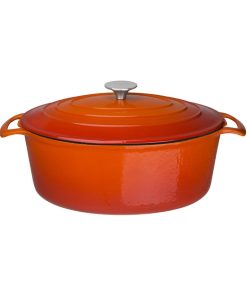 Vogue Orange Oval Casserole Dish 6Ltr (GH312)