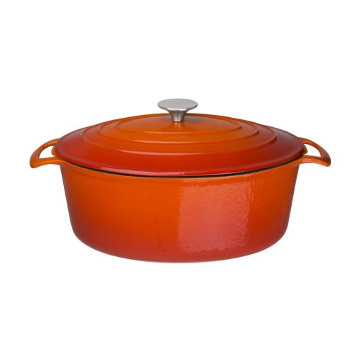 Vogue Orange Oval Casserole Dish 6Ltr (GH312)
