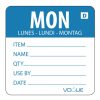 Vogue Dissolvable Day of the Week Labels Monday (Pack of 250) (GH351)
