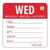 Vogue Dissolvable Day of the Week Labels Wednesday (Pack of 250) (GH353)