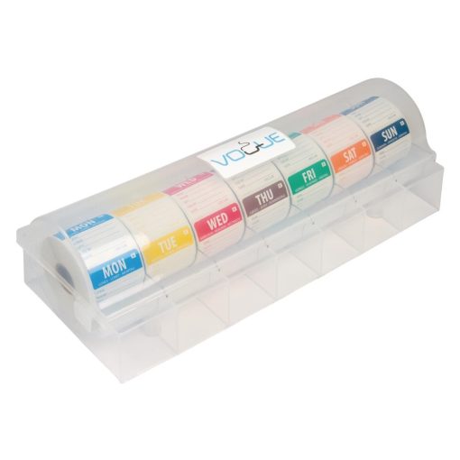 Dissolvable Colour Coded Food Labels with 2" Dispenser (GH475)