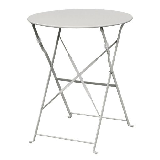 Bolero Grey Pavement Style Steel Table 595mm (GH556)