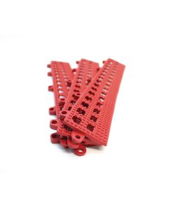 COBA Red Female Edge Flexi-Deck Tiles (Pack of 3) (GH605)