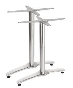 Bolero Aluminium Twin Leg Table Base (Pack of 2) (GH985)