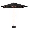 Bolero Square Double Pulley Parasol 2.5m Diameter Black (GH990)