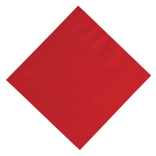 Duni Compostable Lunch Napkins Red 330mm (Pack of 1000) (GJ104)