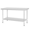 Vogue Stainless Steel Prep Table 1500mm (GJ503)