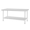 Vogue Stainless Steel Prep Table 1800mm (GJ504)