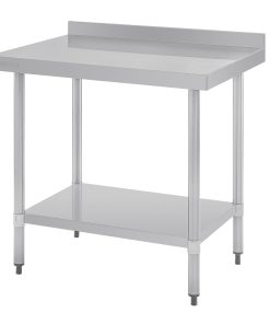 Vogue Stainless Steel Table with Upstand 900mm (GJ506)