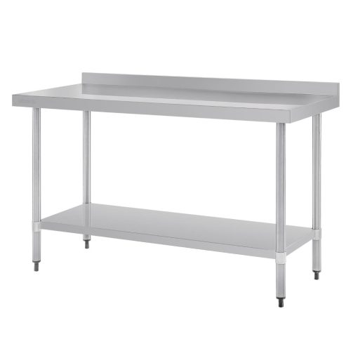 Vogue Stainless Steel Table with Upstand 1500mm (GJ508)