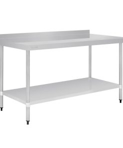 Vogue Stainless Steel Table with Upstand 1800mm (GJ509)