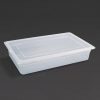 Vogue Polypropylene 1/1 Gastronorm Container with Lid 100mm (Pack of 2) (GJ511)