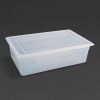 Vogue Polypropylene 1/1 Gastronorm Container with Lid 150mm (Pack of 2) (GJ512)
