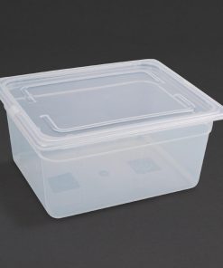 Vogue Polypropylene 1/2 Gastronorm Container with Lid 150mm (Pack of 4) (GJ516)