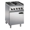 Lincat Silverlink 600 Propane Gas 4 Burner Oven Range with Rear Castors SLR6C/P (GJ677-P)