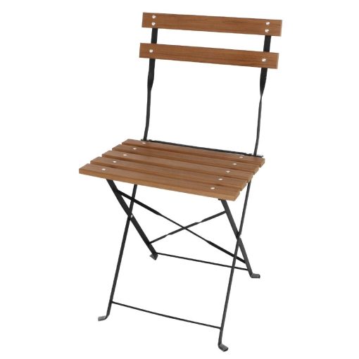GJ766 - Bolero Faux Wood Bistro Chair (Pack 2) (GJ766)