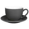 Olympia Cafe Cappuccino Cups Charcoal 340ml (Pack of 12) (GK078)