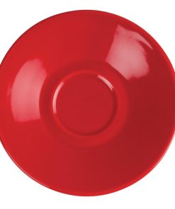 Olympia Cafe Espresso Saucers Red 116.5mm (Pack of 12) (GK085)
