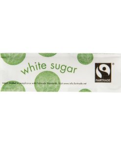 Vegware Compostable Fairtrade White Sugar Sticks (Pack of 1000) (GK100)