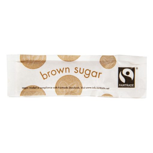 Vegware Compostable Fairtrade Brown Sugar Sticks (Pack of 1000) (GK101)
