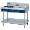 Blue Seal Evolution Cooktop 4 Open/ 1 Griddle Burner LPG on Stand1200mm G518B-LS/L (GK194-P)