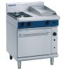Blue Seal Evolution 2 Burner/Griddle Convection Oven Natural Gas 750mm G54C/N (GK283-N)