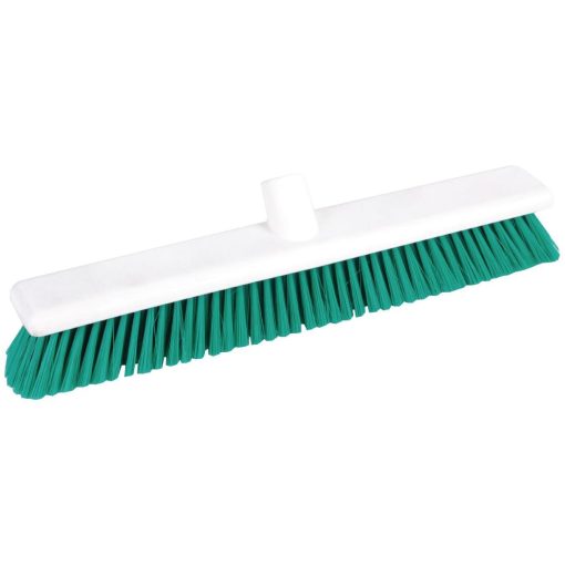 Jantex Hygiene Broom Soft Bristle Green 18in (GK874)