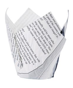 Grease-Resistant Paper Chip Crowns Newspaper Print (Pack of 1100) (GK973)