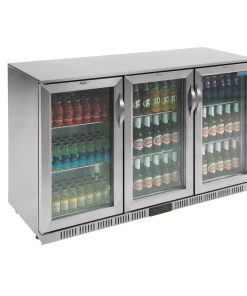 Polar G-Series Back Bar Cooler with Hinged Doors Stainless Steel 330Ltr (GL009)