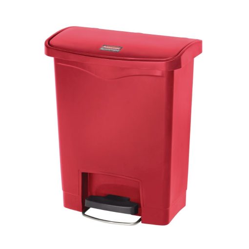 Rubbermaid Slim Jim Step on Front Pedal Red 30Ltr (GL020)