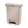 Rubbermaid Slim Jim Step on Front Pedal Beige 30Ltr (GL021)