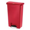 Rubbermaid Slim Jim Step on Front Pedal Red 50Ltr (GL026)