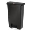 Rubbermaid Slim Jim Front Step-On Pedal Bin Black 50Ltr (GL028)