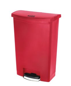 Rubbermaid Slim Jim Step on Front Pedal Red 90Ltr (GL038)