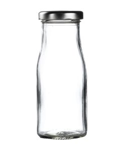 Silver Cap for Mini Milk Bottles (Pack of 18) (GL162)