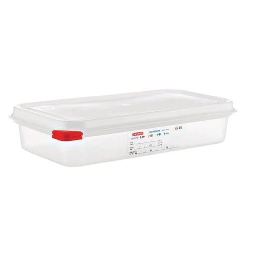 Araven Polypropylene 1/3 Gastronorm Food Containers 2.5Ltr (Pack of 4) (GL262)