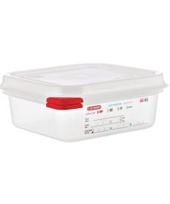 Araven Polypropylene 1/6 Gastronorm Food Storage Containers 1.1Ltr (Pack of 4) (GL264)
