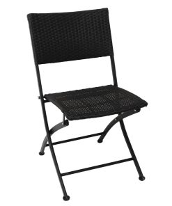 Bolero PE Wicker Folding Chair Set (Pack of 2) (GL303)
