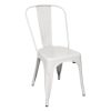 Bolero Bistro Steel Side Chair White (Pack of 4) (GL332)