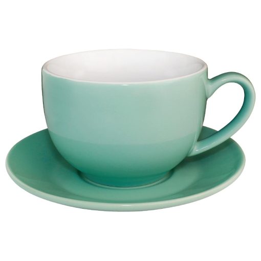 Olympia Cafe Cappuccino Cups Aqua 340ml (Pack of 12) (GL461)