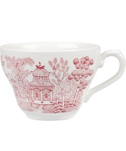 Churchill Vintage Prints Willow Georgian Teacup Cranberry 200ml (Pack of 12) (GL474)