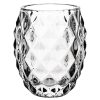 Olympia Glass Diamond Tealight Holder Clear 75mm (Pack of 6) (GM227)