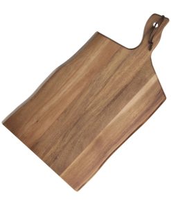 Olympia Acacia Wood Wavy Handled Wooden Board Large 355mm (GM264)